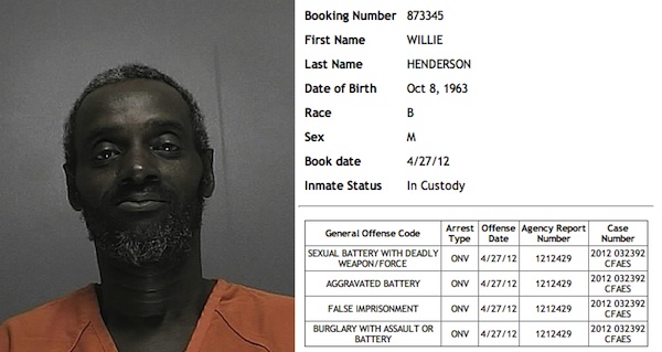 Accused rapist Willie Henderson Jr. of New Smyrna Beach